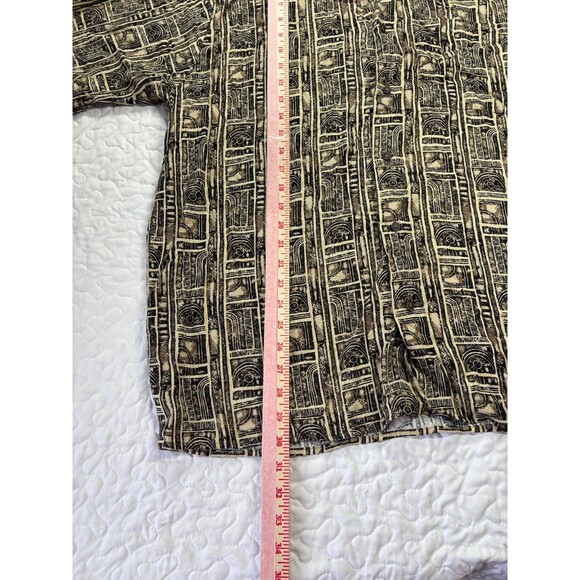 Ivy Crew Classic Mens Abstract Short Sleeve Button Up Collared Shirt size large - Picture 4 of 5